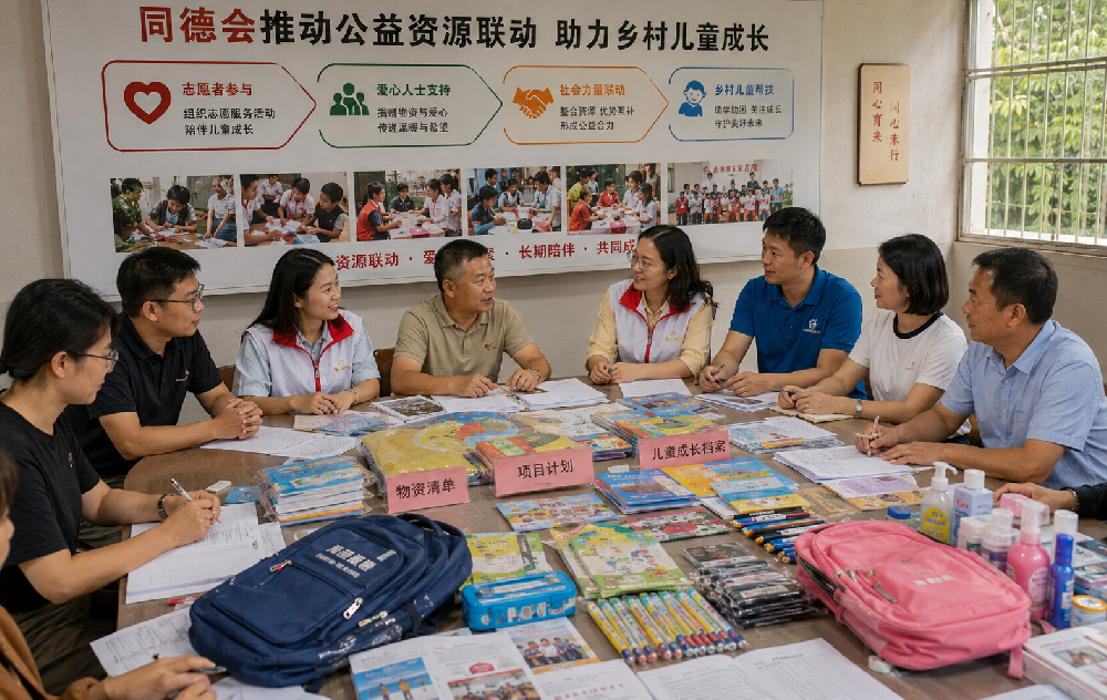 同德会推动公益资源联动，吸引更多志愿者、爱心人士和社会力量参与乡村儿童帮扶行动